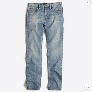 Mens J Crew Sutton Straight-Fit Jean in Light Wash 36x32